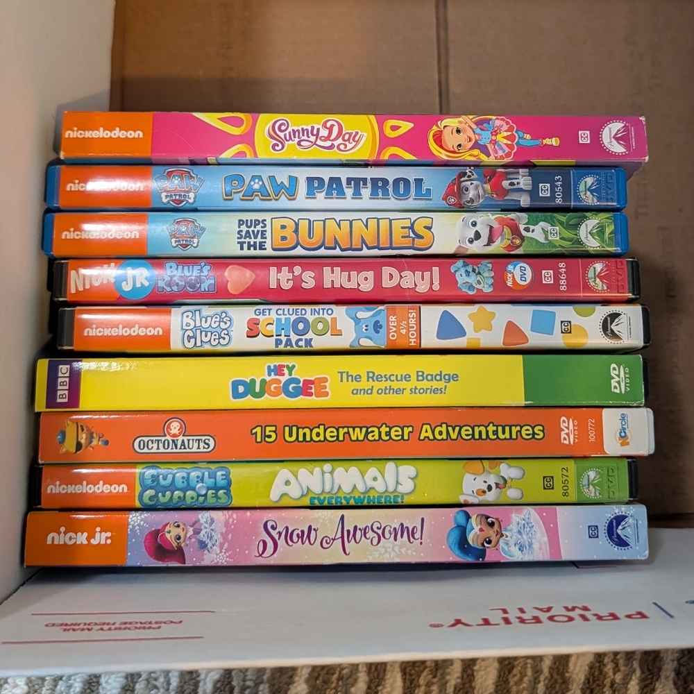 kids dvd lot. nickelodeon/nick jr shows